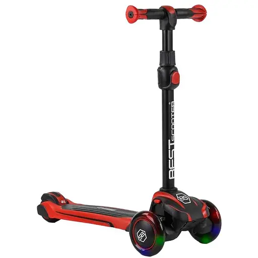 Самокат дитячий Best Scooter 12 Чорно-червоний 000254867