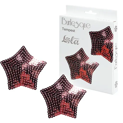 Наклейки на соски Lola games Burlesque розовый - фото 2