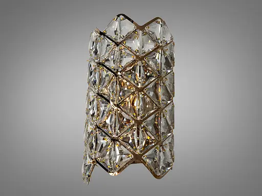 Бра класичне 9133B300GD золото кришталеві елементи - фото 1