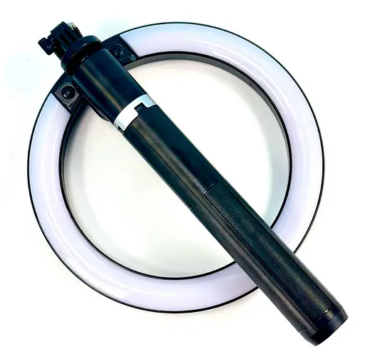 Монопод трипод бездротовий XO PRO Series P220Q LED LAMP AL 2.3 м з Bluetooth-комплексом ДК і лампою Чорний - фото 4