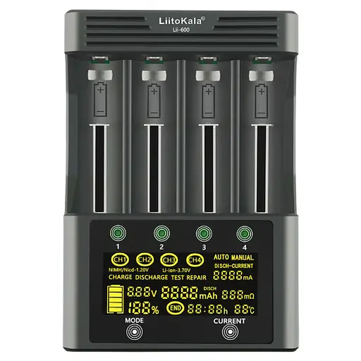 Универсальное интеллектуальное зарядное устройство для аккумуляторов LiitoKala Lii-600 EU  - фото 2