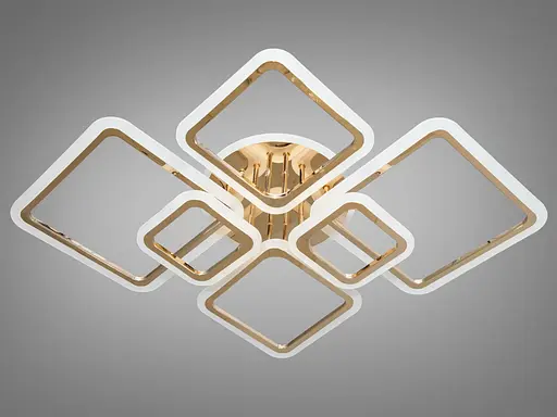 LED люстра на пульте с димером и разноцветной подсветкой, 150W - фото 2