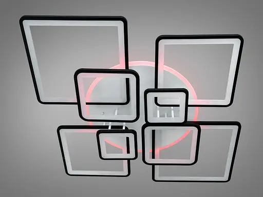 Современная LED люстра с пультом, диммером и подсветкой, 225W - фото 4
