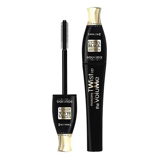Тушь для ресниц Bourjois Twist Up The Volume Ultra Black Удлинение и объем черная 8 мл (8000014678301) - фото 2