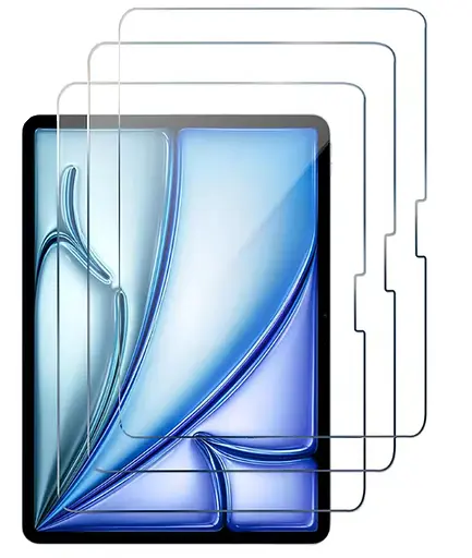 Захисне скло DK для Apple iPad Air 11" M2 2024 A2900/A2902/A2903 Full Glue 3 шт (017810) - фото 2