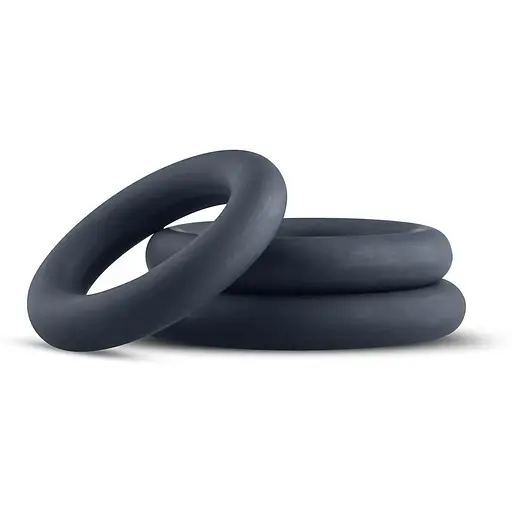 Набір ерекційних кілець BOners 3-Piece Cock Ring Set - Grey