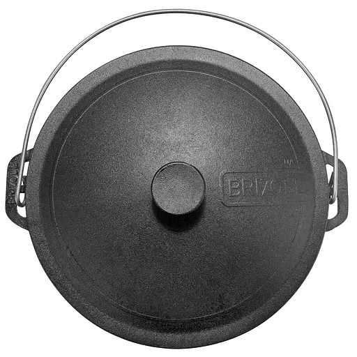 Казан чавунний туристичний 10 л з кришкою та чохлом - фото 10