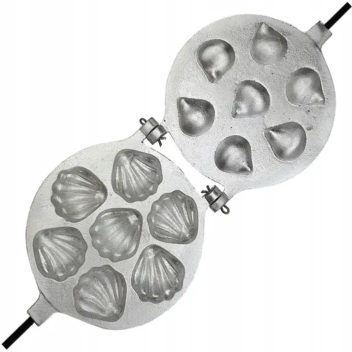 Форма для випічки печива "Кураб'є" (7 мушель), Ласунка Бежевий 81916 - фото 3