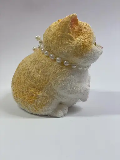 Антистрес сквіш A-Toys котик великий 20 см оранжевий білий тянучка - фото 3