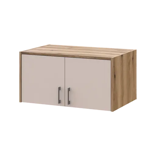 Антресоль Doros Ронді Дуб Артізан/Кашемір 2 ДСП 82х52х41 (80737813)