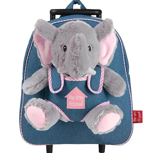 Дитячий рюкзак на колесах Perletti Toys Allie Elephant з м'якою іграшкою (P13033)