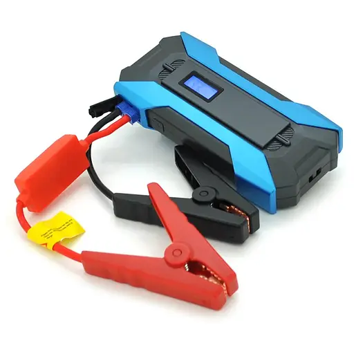 Пусковое автомобильное устройство A12-25000, 12V, пусковой ток 400А-800А, DC: 16.8V, 1*Type-C+1*QC3.0 5V3A/9V2A, крокодилы в комплекте, LED