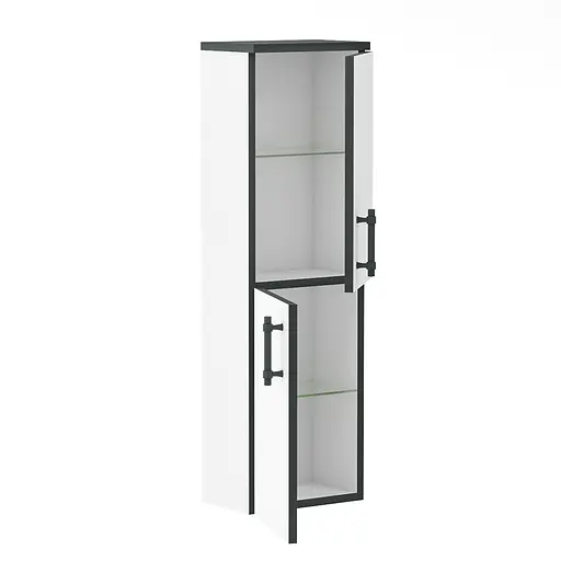 Пенал підвісний Imprese Black Edge білий f32113W - фото 2