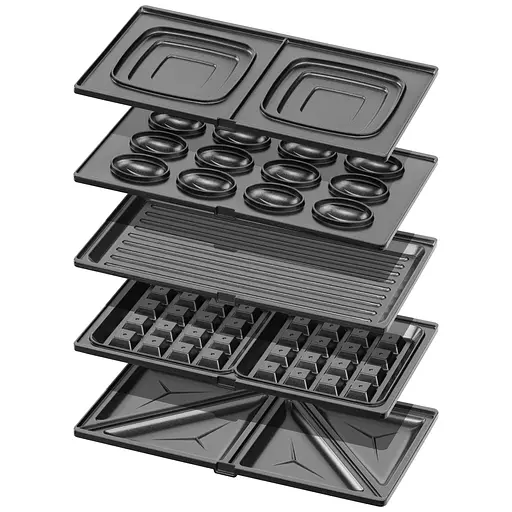 Мультимейкер Ardesto 700 Вт комплект 5 пластин корпус пластик черный - фото 5