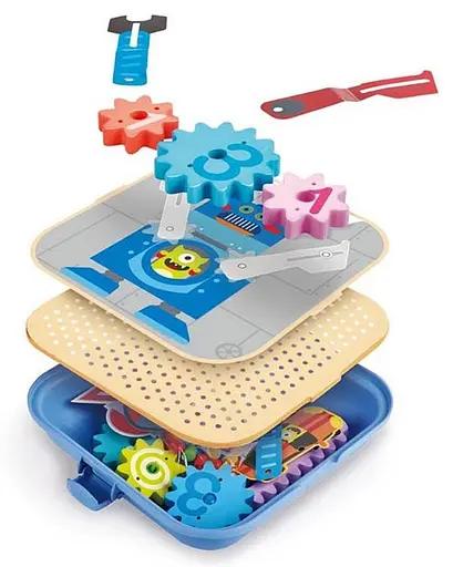 Игровой набор Hape Увлекательные шестерни E1065 Конструктор - фото 4