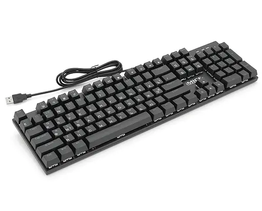 Клавіатура механічна ігрова з підсвічуванням iMICE Model GK-600 USB Wired Type-C, Eng/Укр/Рус, Black - фото 5