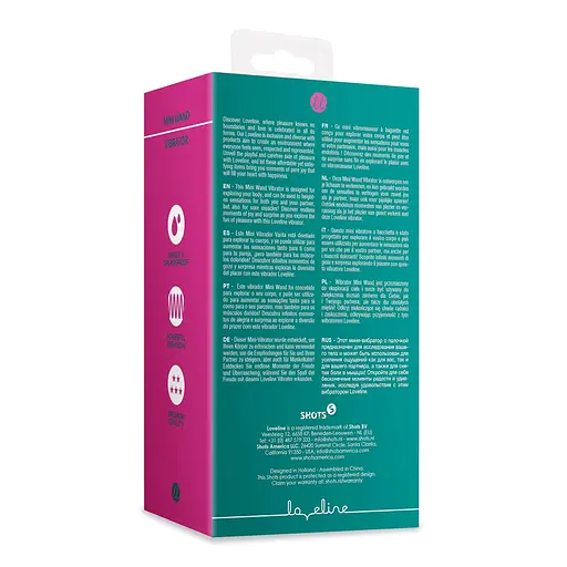 Вібратор Loveline Mini Wand Ancient Sea 11 см (синій) - фото 20