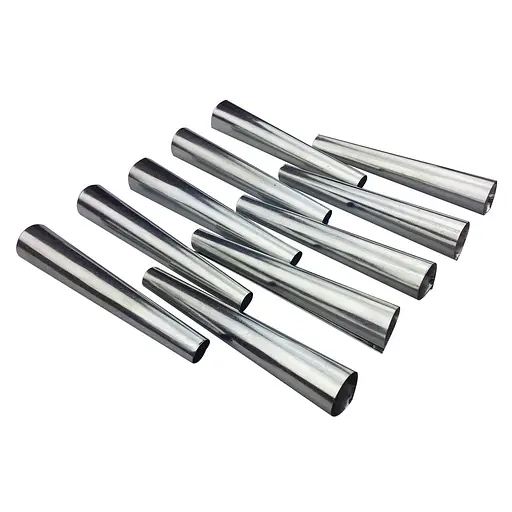 Кондитерські конуси для випічки трубочок «Каннолі» 100 мм (10 штук), Master Class Металлик 82768 - фото 2