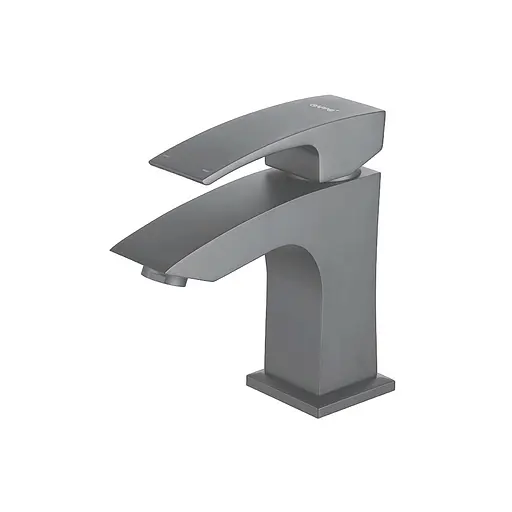 Смеситель для умывальника Gappo G1007-91 оружейная сталь Графитовый хром - фото 1