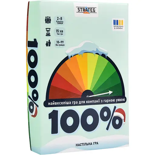 Настільна гра Strateg 100% розважальна українською мовою (30802) - фото 1