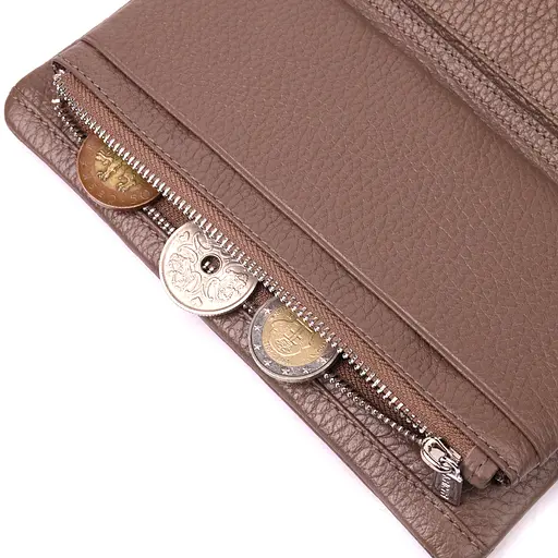 Женское кожаное портмоне KARYA 9.5х18.5х2 см acs0024048 - фото 6