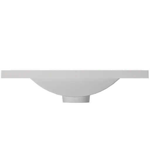 Раковина глянцева врізна Amidicon Liza 70 702x480 з литого каменю LIZA_70_HL, Білий - фото 5