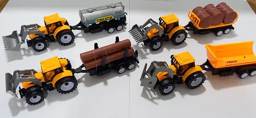 Трактор с прицепом 669-21, инерция, в пакете (6990488090249) Микс - фото 3