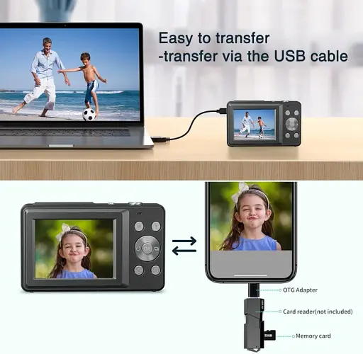 Фотокамера KOASDVS FHD DC403 44Мп Чорна - фото 2