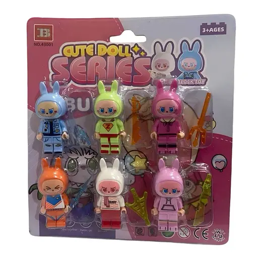 Коллекционный набор игровых фигурок "Лабубу" из 6 героев - фото 4