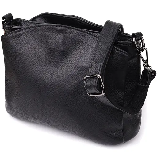 Сумка на плече з натуральної шкіри для жінок Vintage 22х18х11 см 000315855 - фото 5