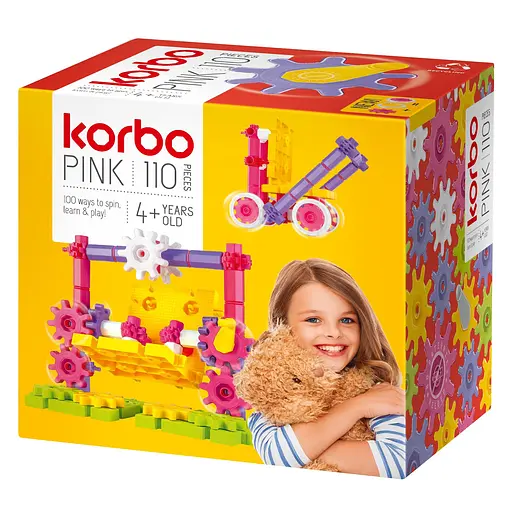 Набор для творческого конструирования Korbo Pink 110 деталей (R.1406)