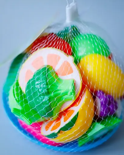 Набір "Продукти на липучці" 2018 B, 13пр (овочі, фрукти), в сітці (6903168922013) - фото 3