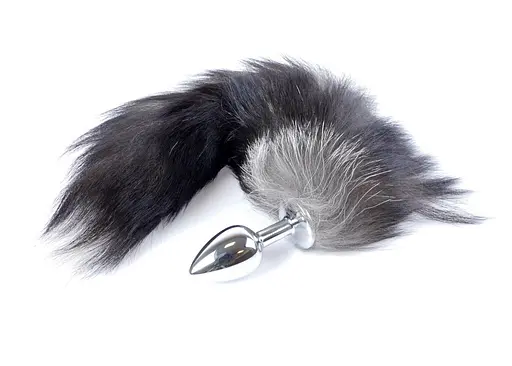 Анальна пробка Boss Fox TAIL Black XXL 9 см (чорний) - фото 5