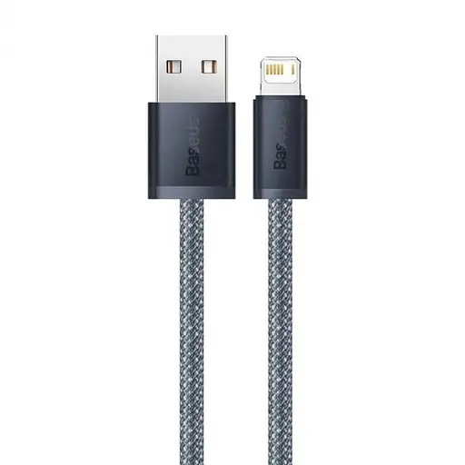Кабель Baseus для iPhone 14, 13, 12, 11 - USB - Lightning 1 m (CALD000416) сірий - фото 1