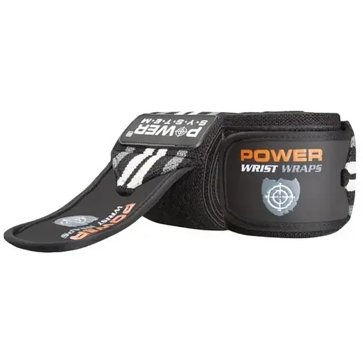 Бинти для зап'ясть (кистьові бинти) Power System PS-3500 Wrist Wraps Grey/Black (пара) (PS-3500_Grey-Black) - фото 1