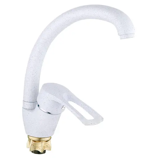 Смеситель для кухни Wezer YUB4-181-WHITE белый - фото 1