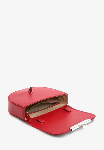 Жіноча шкіряна сумка поясна-кросбоді Bridget червона - фото 9