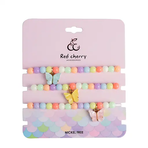 Набор браслетов Бабочки 3шт