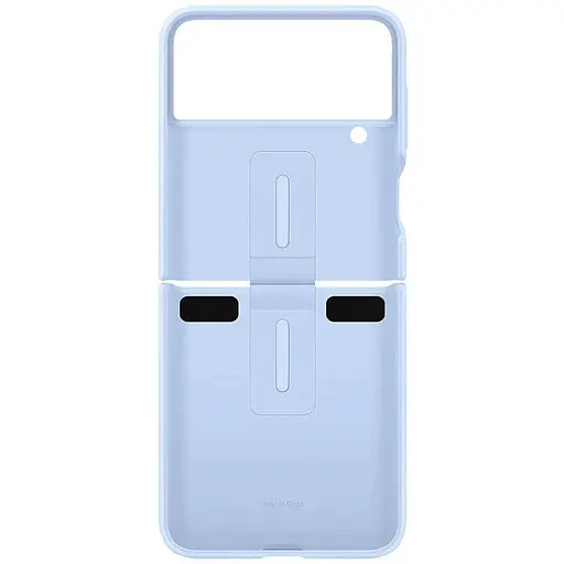 Оригінальний силіконовий чохол із кільцем Samsung для Galaxy Z Flip4 Silicone Cover with Ring Arctic Blue EF-PF721TLEGUA - фото 5