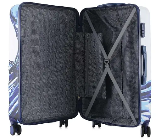 Валіза Semi Line 28" (L) White/Blue Print (T5653-3) (DAS302331) - фото 2