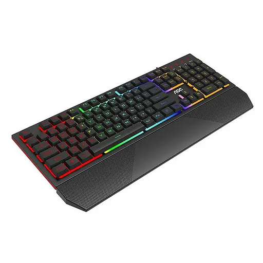 Клавиатура игровая мембранно-механическая AOC GK200 Gaming RGB радужная подсветка (GK200D32R) - фото 2