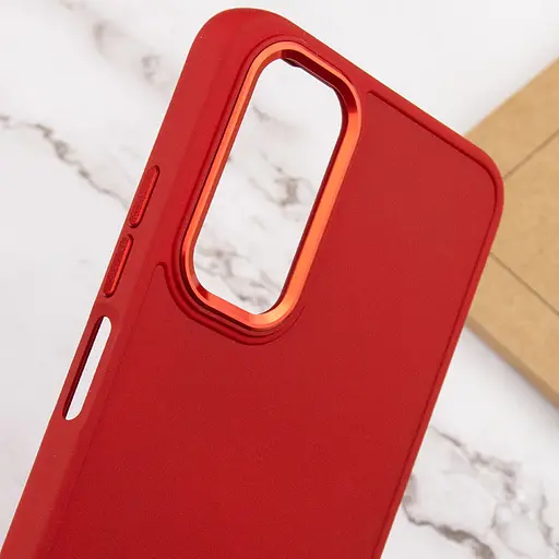 Чехол Epik TPU Bonbon Metal Style для Samsung Galaxy A14 4G/5G Красный/Red - фото 5