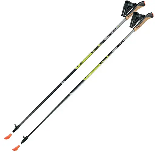 Палиці для скандинавської ходьби Gabel X-5 Black/Yellow 120 (7008351131200) (DAS301831) - фото 1