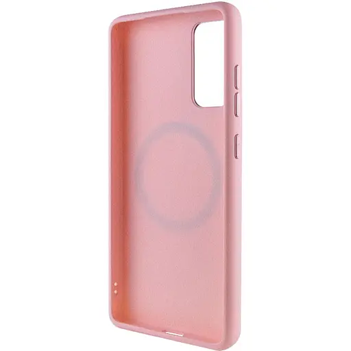 TPU чохол Bonbon Metal Style with MagSafe для Samsung Galaxy S23 Рожевий / Light Pink - фото 3