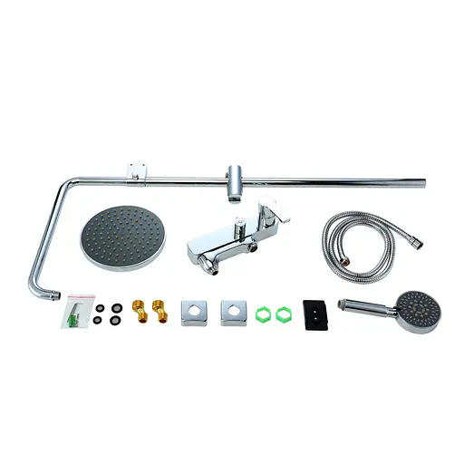 Душова система Gappo G2402, вилив - перемикач на лійку, хром - фото 8