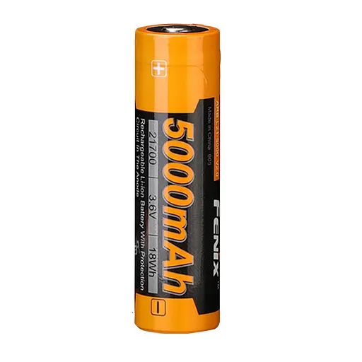 Аккумулятор 21700 Fenix ARB-L21-5000 V2.0 3.6V (Черно-желтый)