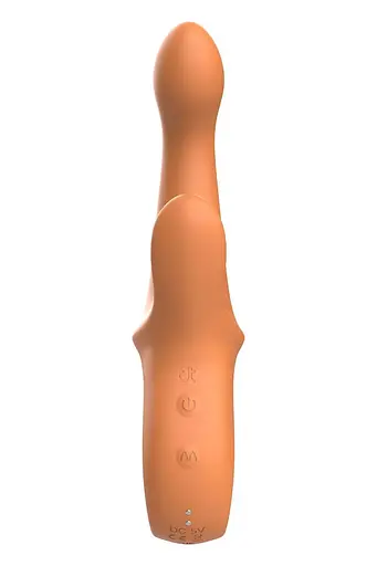 Вибратор-кролик Glam G-Spot Duo Vibrator 22.7 см (оранжевый) - фото 9