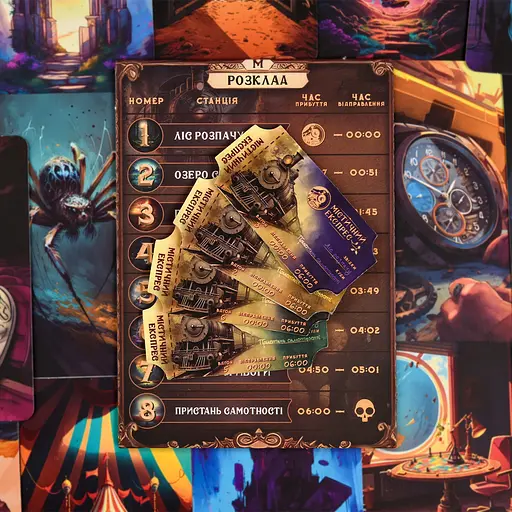 Настільна гра Strateg Містичний експрес українською мовою (30419) - фото 7