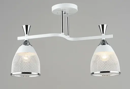 Люстра стельова металева Sirius B N6218/2 WT+CH