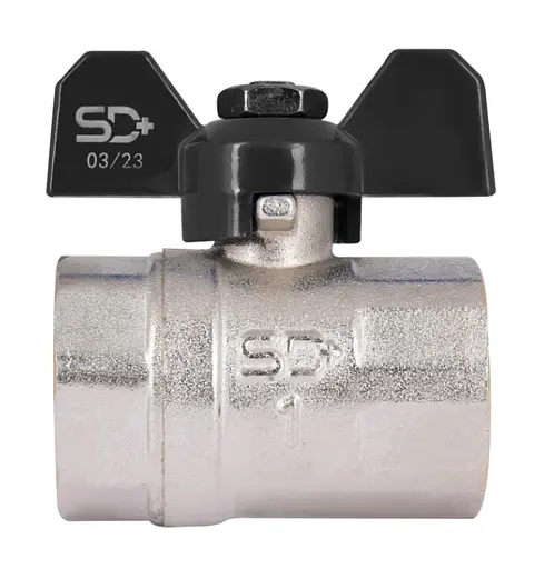 Кран шаровой Thermo Alliance Base 1" ВВ прямой, PN40, бабочка SD602W25 - фото 3